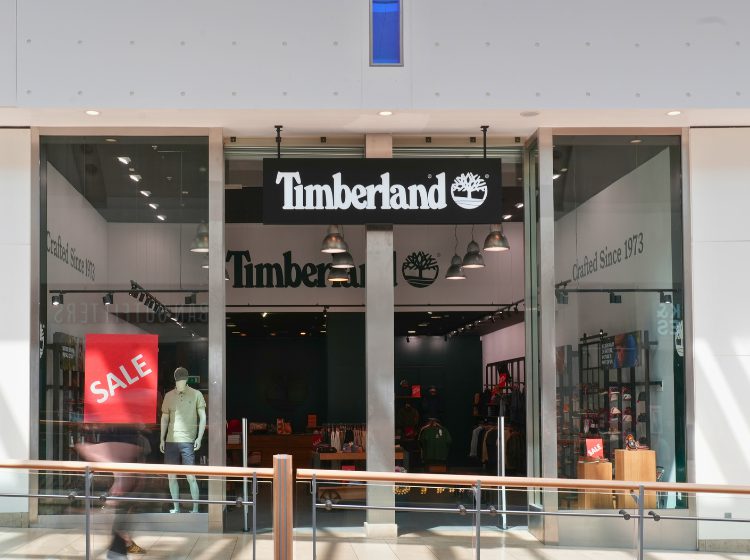 Store front of Timberland