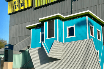 Upside Down House Banner