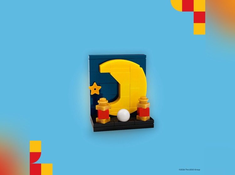 Build a LEGO® Cresent Moon and take it home with you!