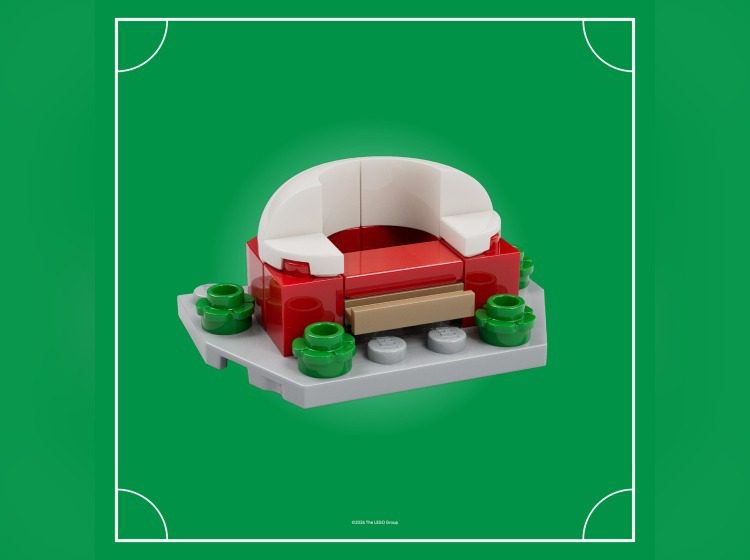 Build a LEGO® Football stadium and take it home with you!