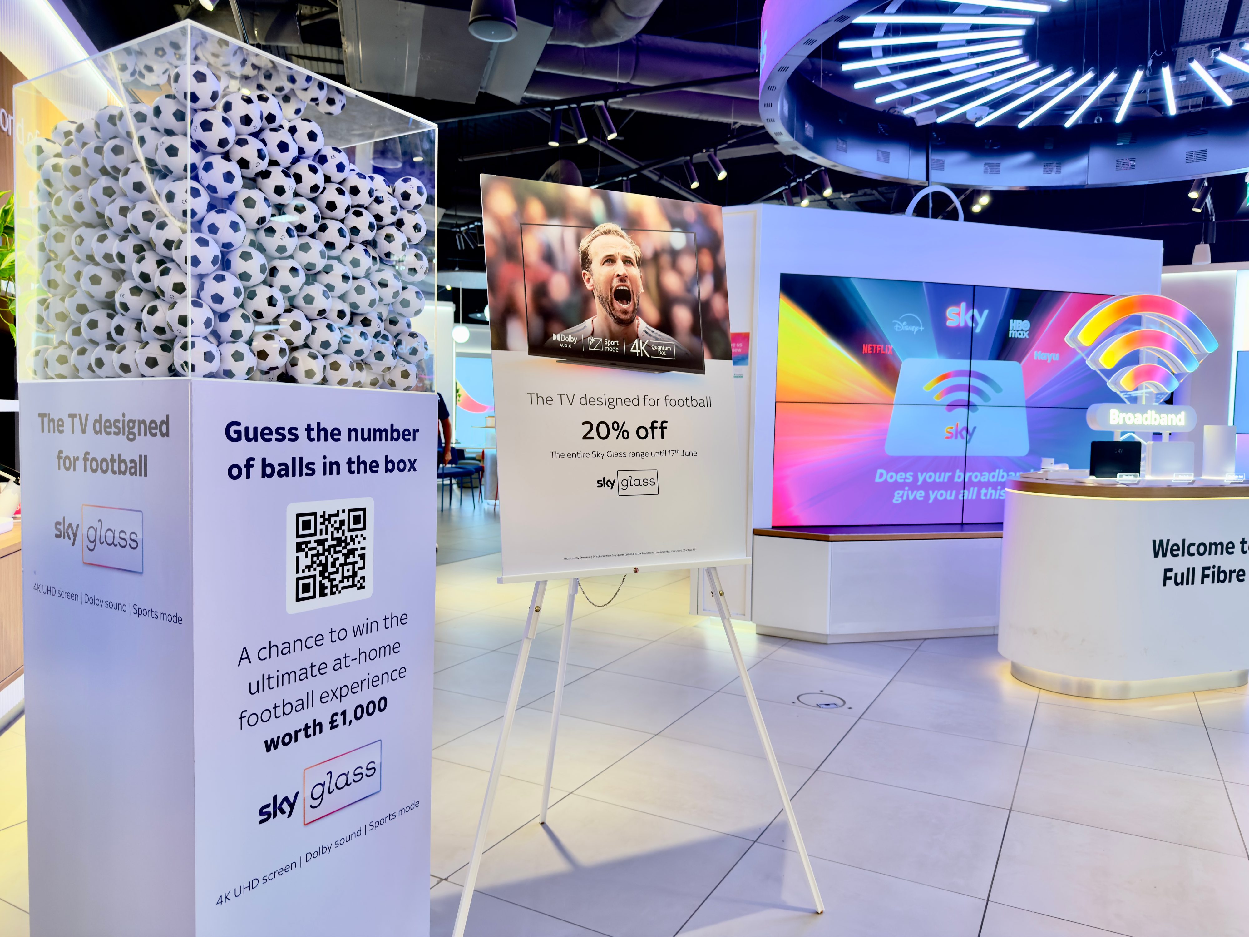 Experience the TV designed for football at Sky Store
