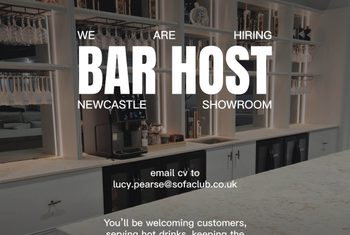 WE ARE HIRING BAR HOST NEWCASTLE 1080x1080