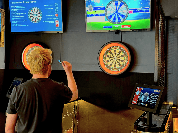Interactive Darts at The Escapologist