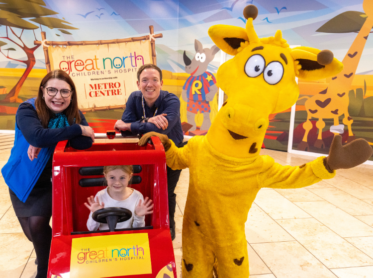 Metrocentre teams up with Great North Children's Hospital for a joyful ride
