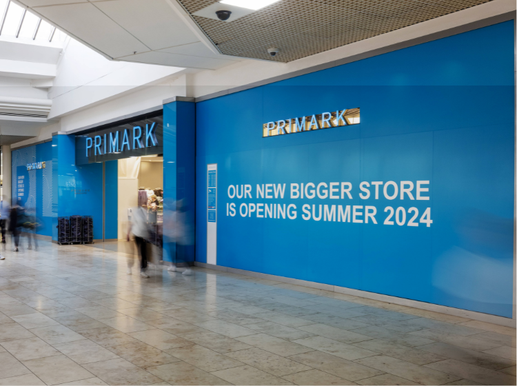 Image of Primark artwork, advertising their expansion